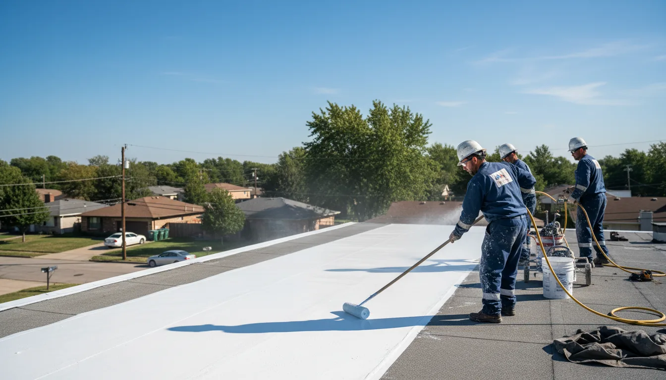 Commercial roof coating in Troy, ME near me